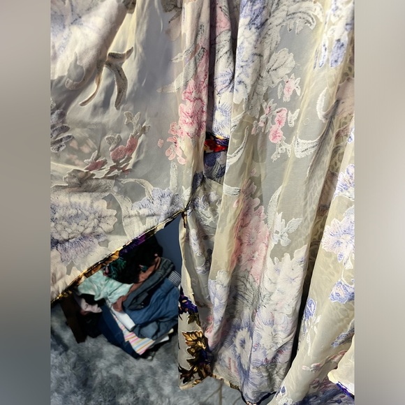 Woven Heart limited mesh and velvet kimono coverup - Picture 5 of 6